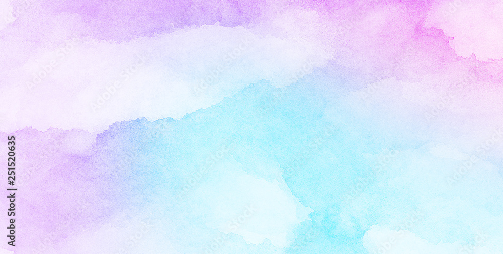 Grunge light pink, purple and sky blue watercolor background. Smooth pastel  colors wet effect hand drawn canvas. Aquarelle shades paper textured  illustration for design, vintage card, retro templates Stock Photo | Adobe