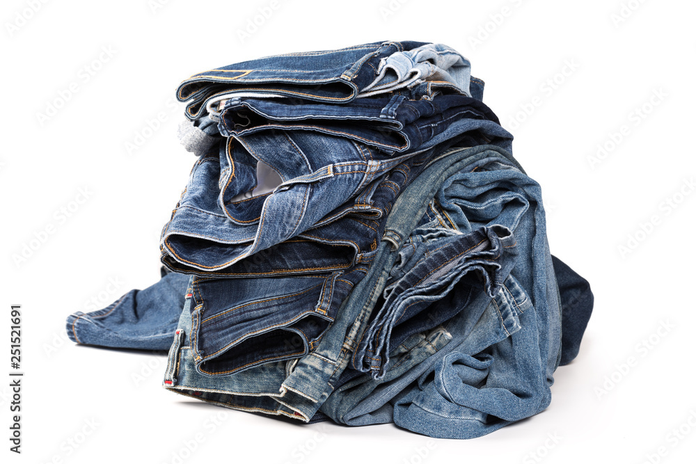 lue jeans isolated on white background lue jeans isolated on white background