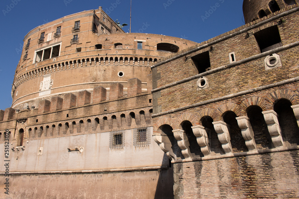 Castel Sant'Angelo in Rome sepulcher for the emperor Hadrian and his family