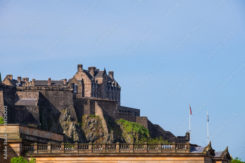 Die Burg von Edinburgh/Schottland