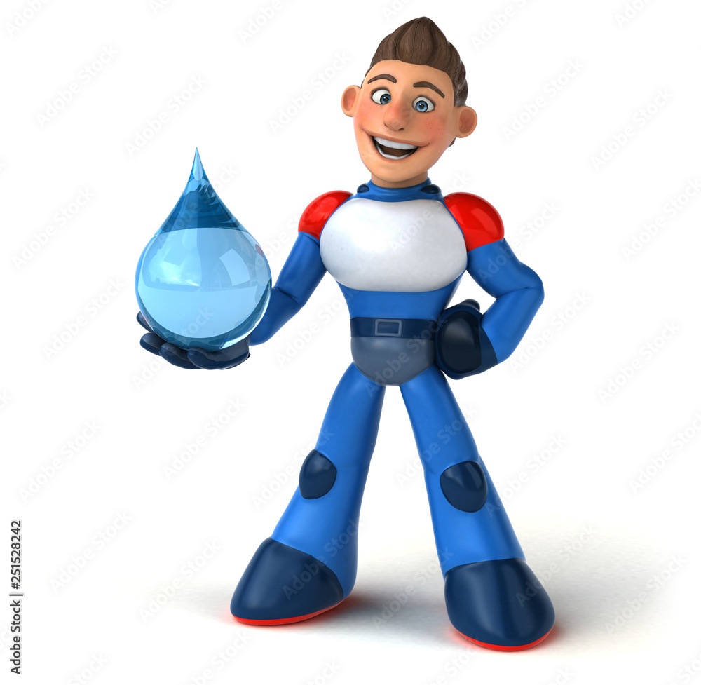 Super modern superhero - 3D Illustration Super modern superhero - 3D Illustration