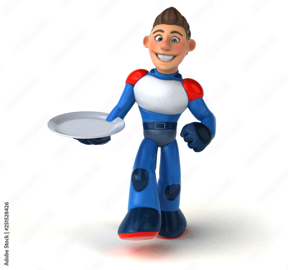 Super modern superhero - 3D Illustration Super modern superhero - 3D Illustration