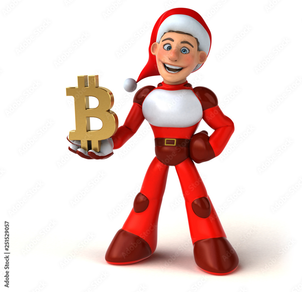 Fun Super Santa Claus - 3D Illustration Fun Super Santa Claus - 3D Illustration