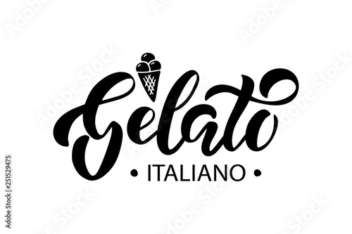 Tela Gelato lettering
