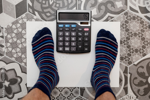 ideal weight calculator concept