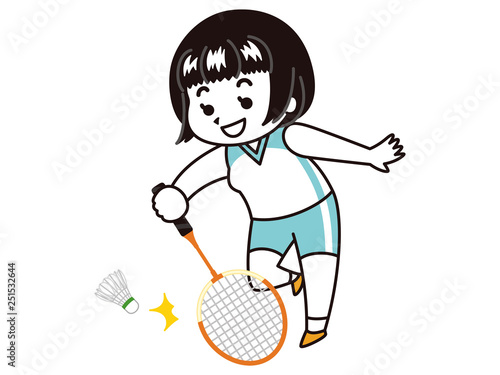バドミントン選手の女性