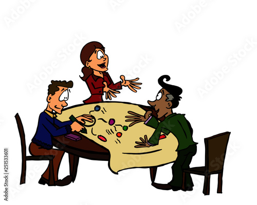 World Cafe table collaborative work - Table Sophie