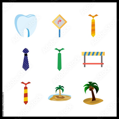 9 curve icon. Vector illustration curve set. road sign and toot icons for curve works