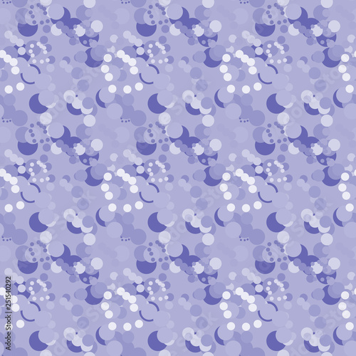 Seamless background pattern with various colored circles.