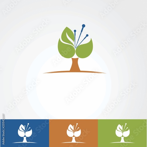 acupuncture traditional clinic logo vector, icon, element, and template for company