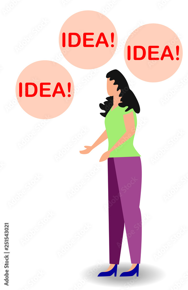 Vector illustration of thinking idea or solution concept with fast thinking solution and idea concept Vector illustration of thinking idea or solution concept with fast thinking solution and idea concept
