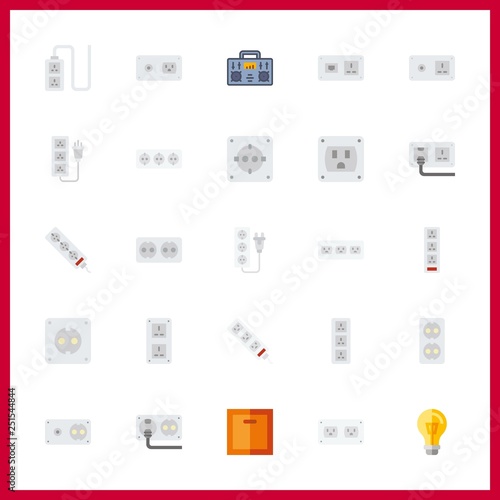 25 switch icon. Vector illustration switch set. switch off and turned off icons for switch works © Orxan
