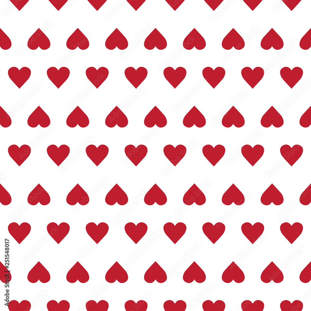 Vector seamless pattern with small hearts on white background Vector seamless pattern with small hearts on white background
