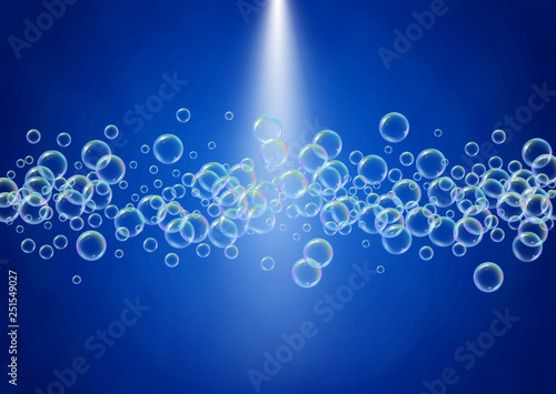 Soap foam. Detergent bath bubble and suds for bathtub. Shampoo.