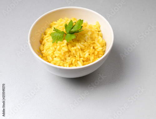 Yellow rice with saffron