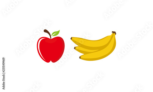 apple and bananas fruit
