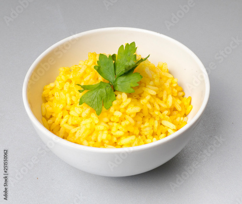 Yellow rice with saffron