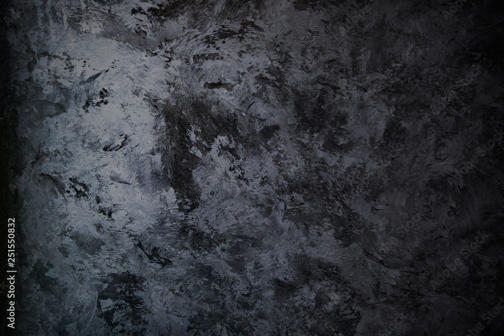 hand-made gray textured black Venetian plaster, matted silk hand-made gray textured black Venetian plaster, matted silk