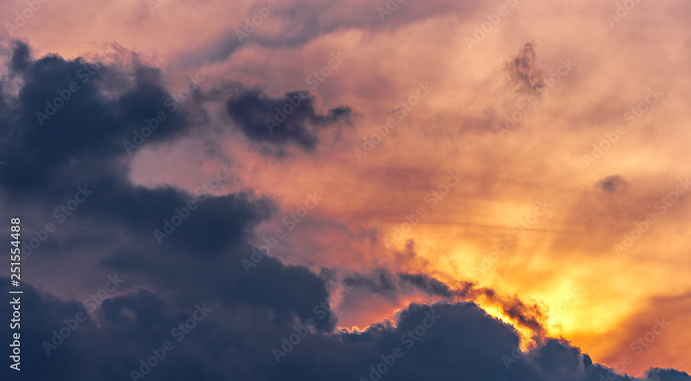 Fantasy abstract sky clouds texture 