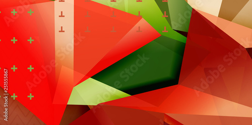 Triangular low poly background design