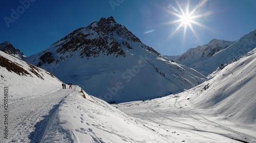 rando hivernale au Galibier