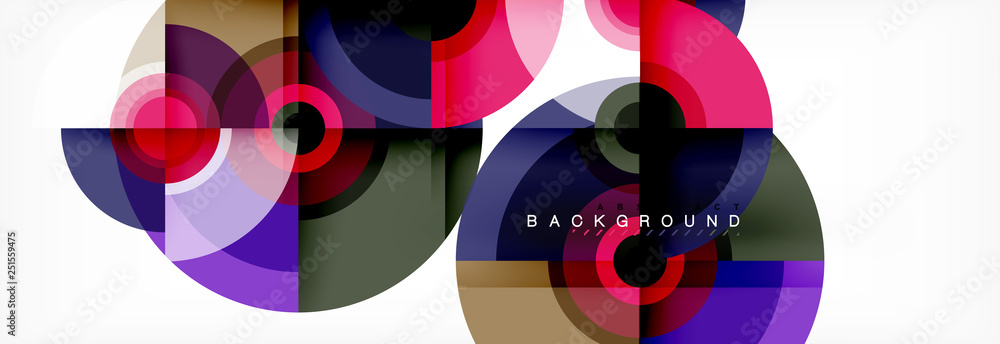 Round shapes vector abstract background. Trendy circle shapes composition vector Round shapes vector abstract background. Trendy circle shapes composition vector