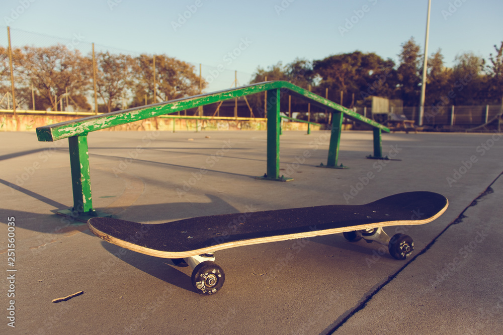 skateboard at a skatepark skateboard at a skatepark