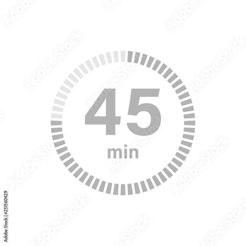 Timer sign 45 min