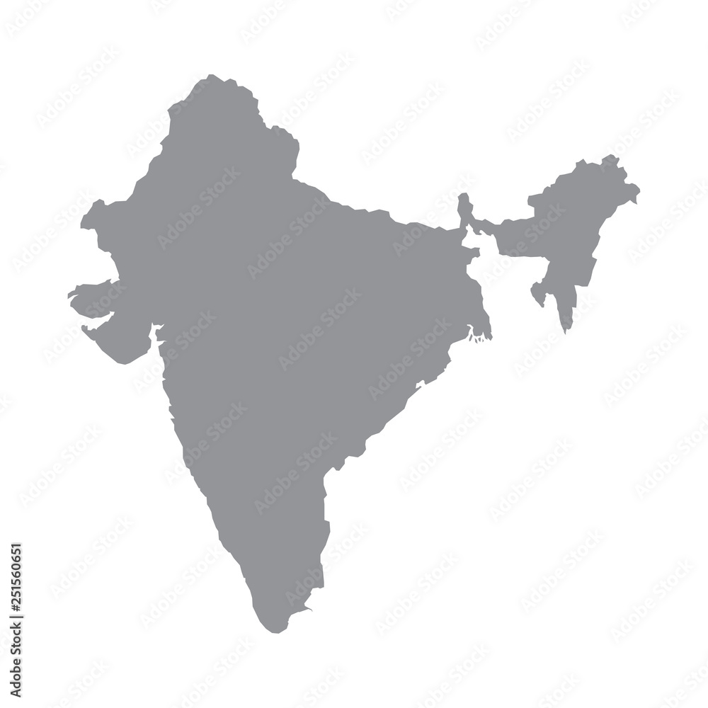 India map gray India map gray