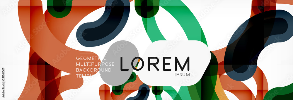 Vector outlined stroke circles composition Vector outlined stroke circles composition