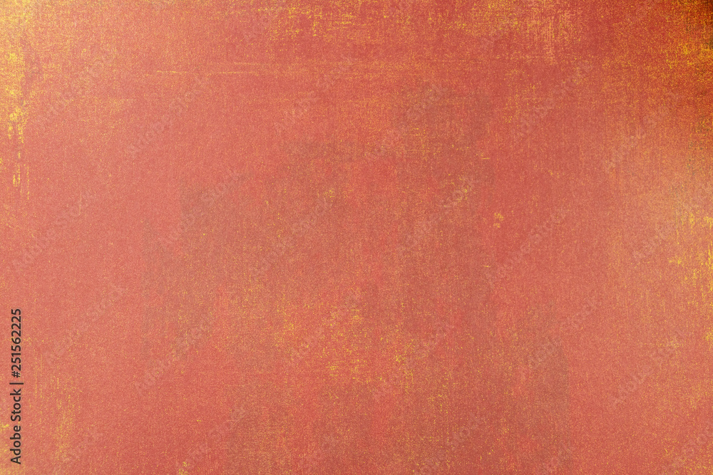 Fototapeta premium Ressource graphique, mur couleur rouille, rouge et jaune