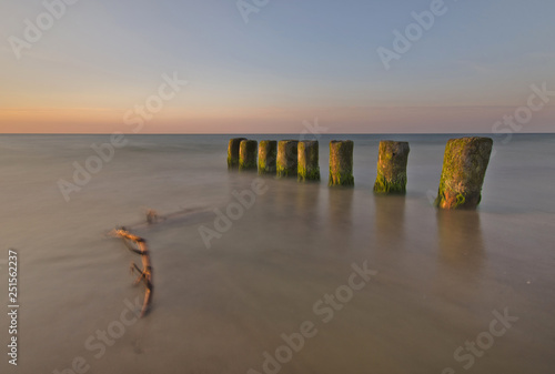 Sunset by the Baltic Sea in Poland