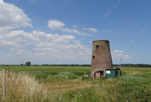 Windmill on the Norfolk Broads - England, UK