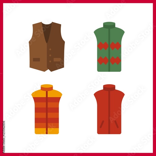 4 bulletproof icon. Vector illustration bulletproof set. vest icons for bulletproof works
