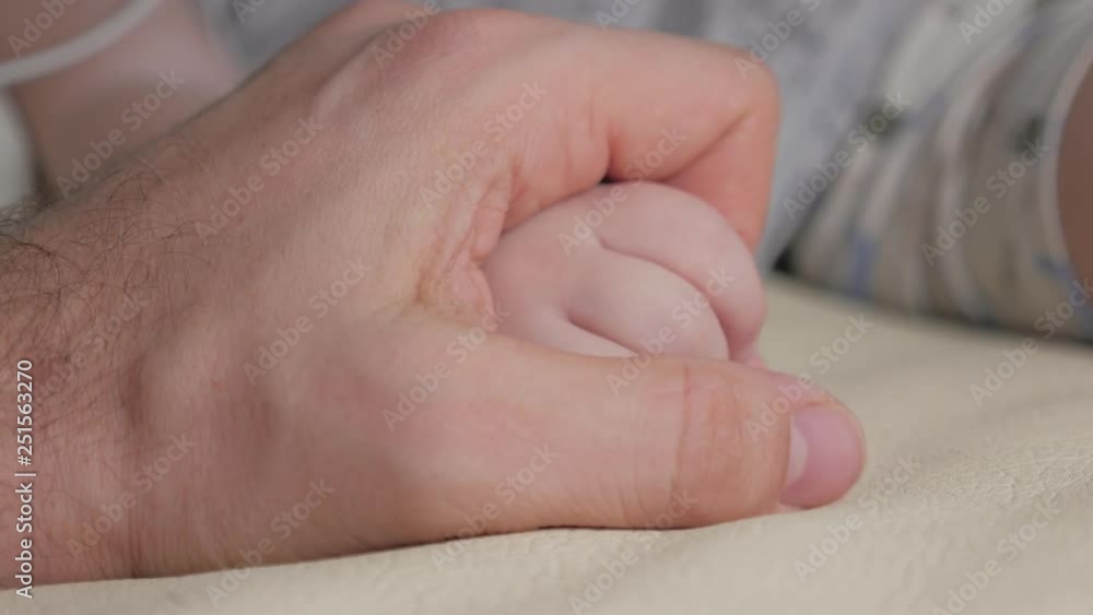 Father and baby hand. Father and baby hand.
