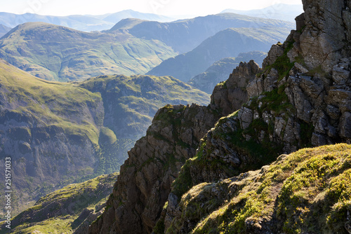 Sunrise over Ennerdale Valley from In the English Lake District, UK.