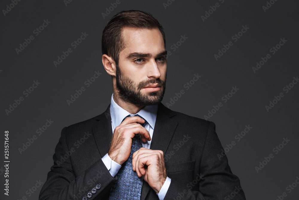 Close up of a handsome young smiling business man Close up of a handsome young smiling business man