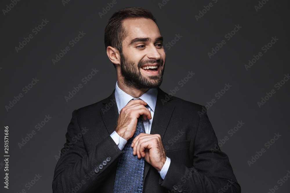 Close up of a handsome young smiling business man Close up of a handsome young smiling business man