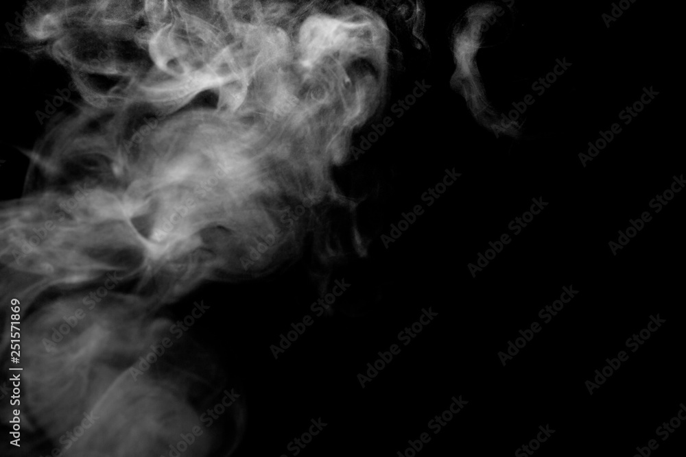 white smoke isolated on black background, abstract powder, water spray, Add smoke effect white smoke isolated on black background, abstract powder, water spray, Add smoke effect