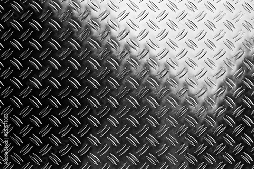 shiny polished aluminum diamond plate metal texture background empty with copy space design pattern background