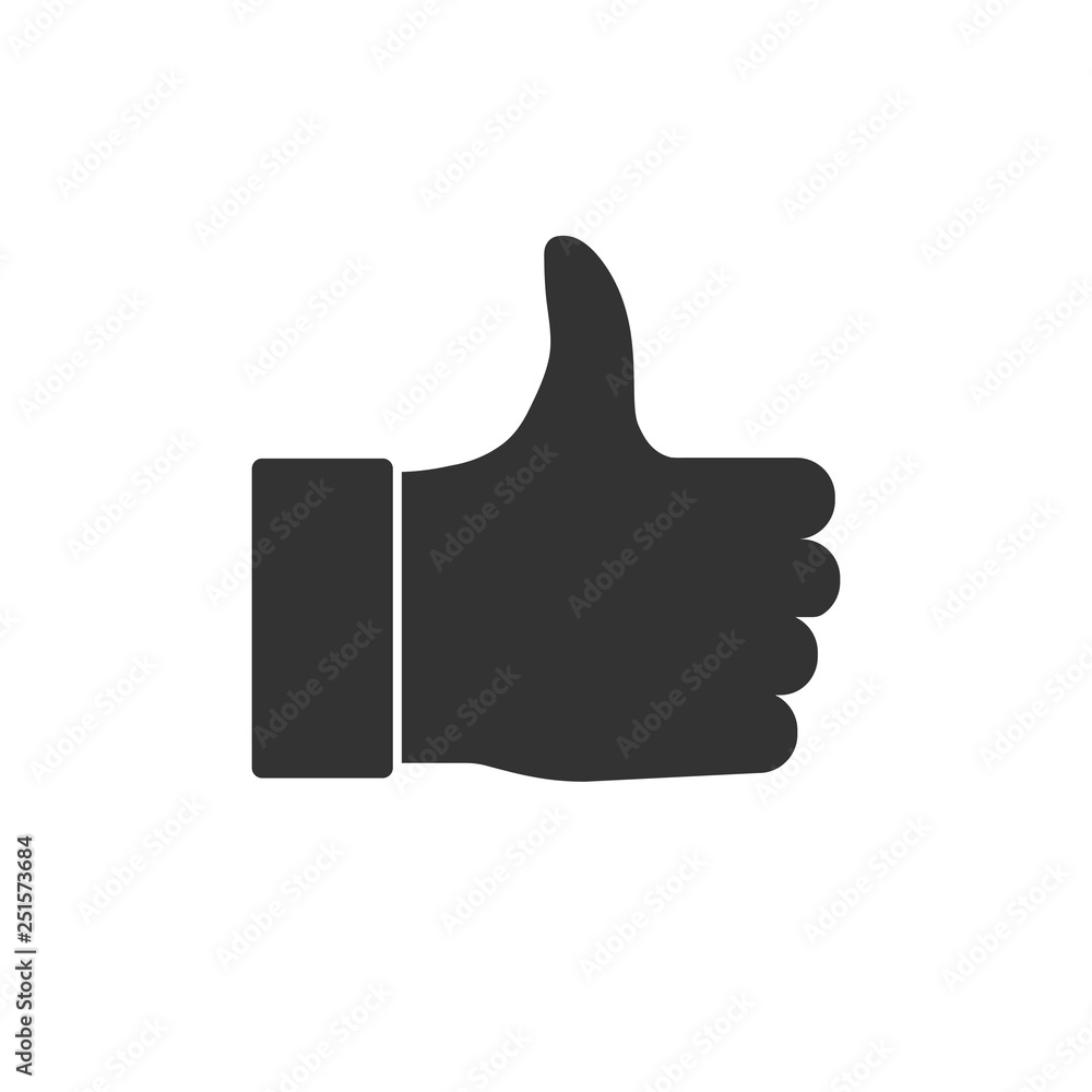 Good, like, thumbs up icon. Vector illustration, flat design. Good, like, thumbs up icon. Vector illustration, flat design.