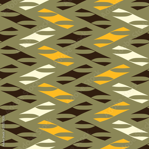 Seamless pattern with alternate geometric shapes.