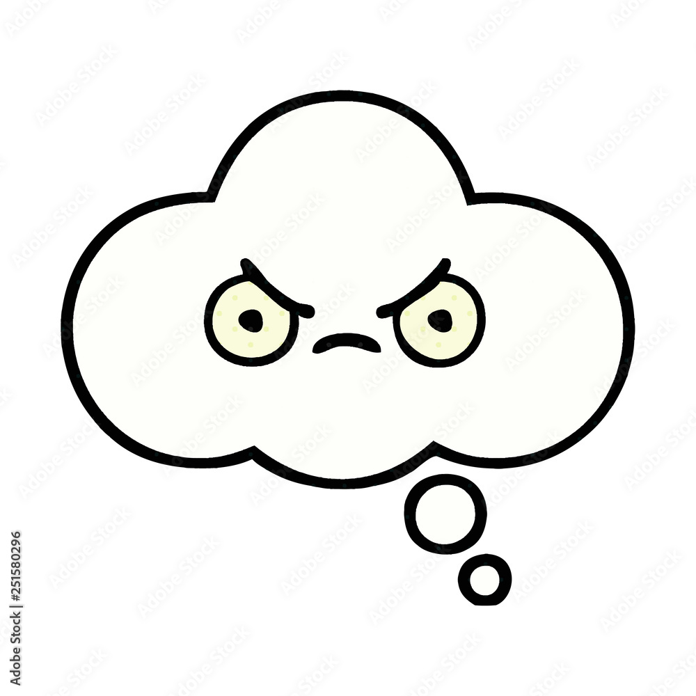 comic book style cartoon thought bubble comic book style cartoon thought bubble