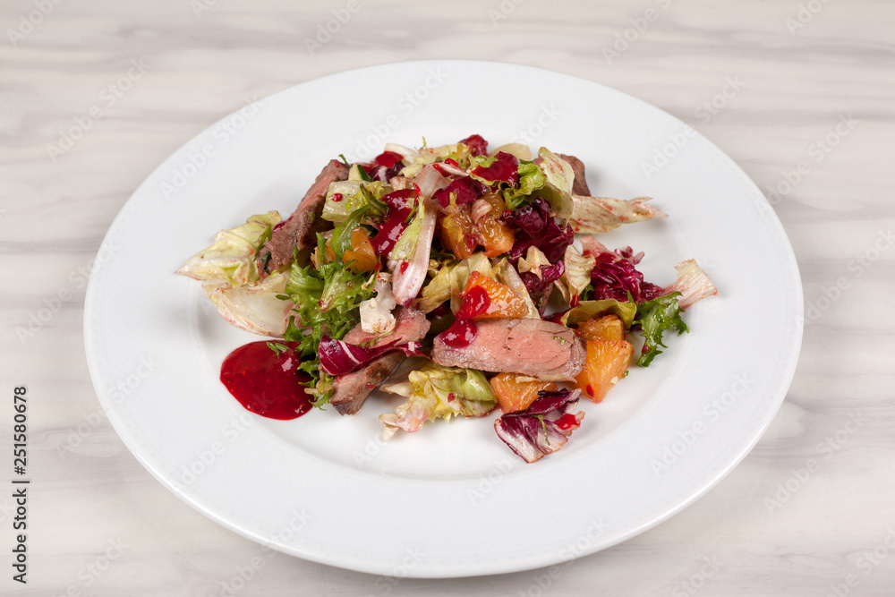 Food in the plate. Food in the plate.