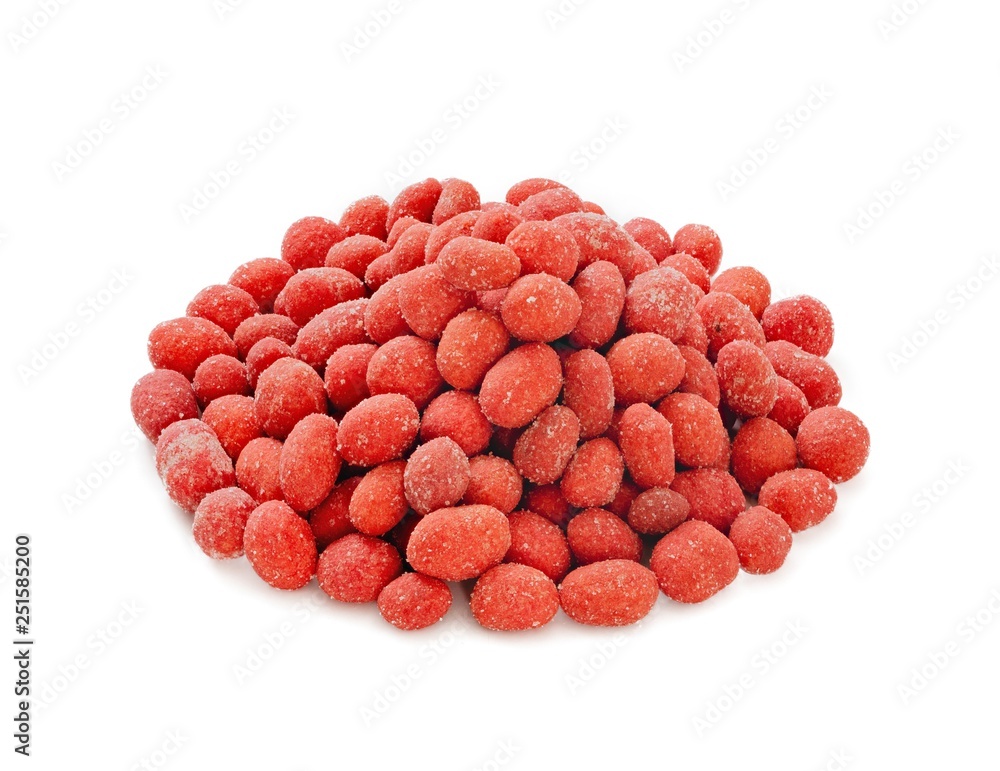 Peanuts nuts snack for beer on a white background Peanuts nuts snack for beer on a white background