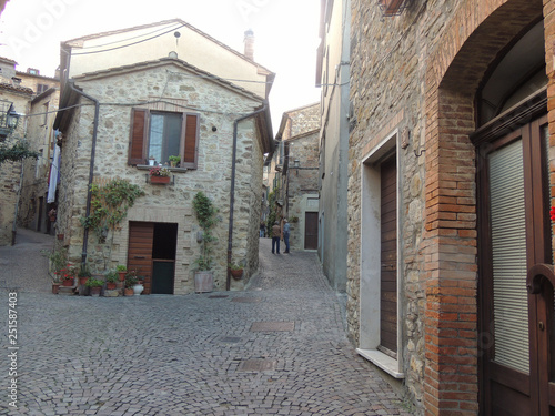 Medieval alley of Allerona (Umbria), one of the most beautiful villages in Italy. 