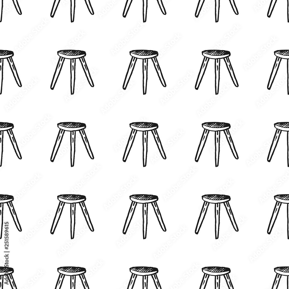 chair seamless pattern isolated on white background chair seamless pattern isolated on white background