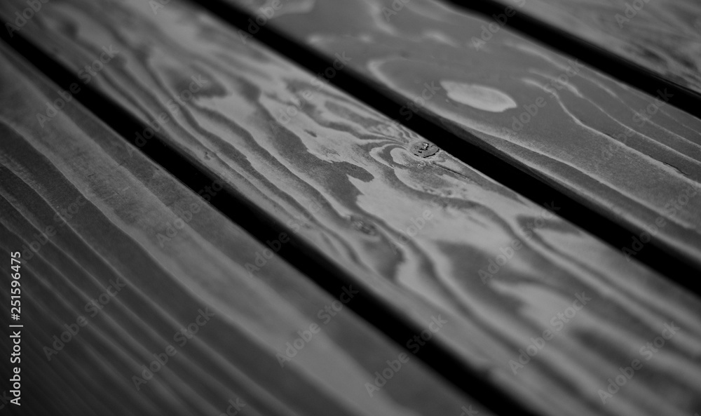 Stained black wood Stained black wood