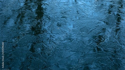 Spiegelungen auf dem Eis