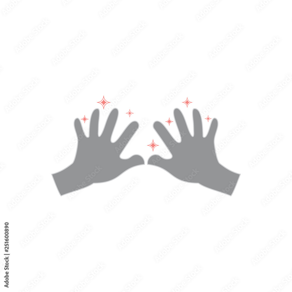 Obraz premium clean hand symbol decoration vector